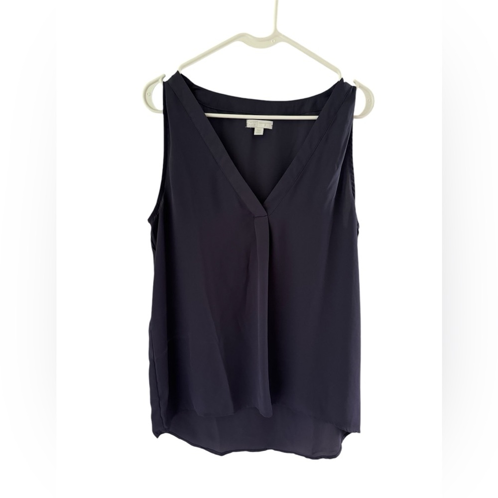 14th & Union Women’s Sleeveless Purple Sheer Flowy Blouse Size Medium